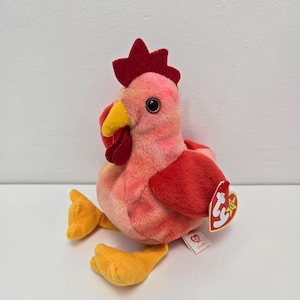 Ty Beanie Baby “Doodle” the Rooster - Name changed to Strut shortly after production - *Rare* (6 inch)