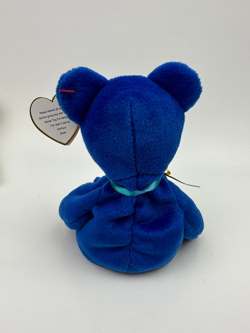 Ty Beanie Baby Clubby the Royal Blue Bear 8.5 Inch image 4