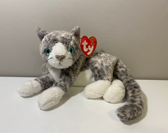 Ty Beanie Baby “Purr” the Cat plushie! (8 inch)