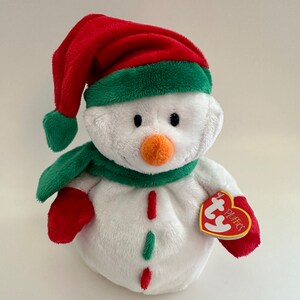 Ty Pluffies Collection “Icicles” the Snowman  (8 inch)