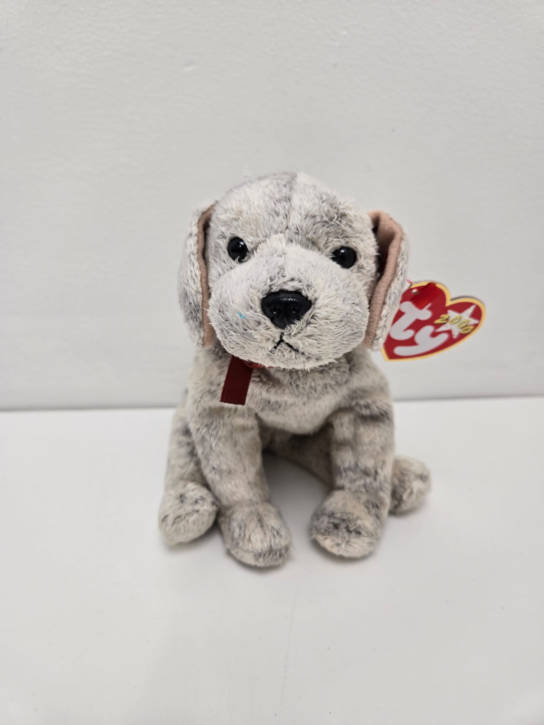 犬　ドッグ　Character Novelty社　ビンテージ　ぬいぐるみ Ty Beanie Baby “Tricks” the Dog (6.5インチ) - Etsy 日本