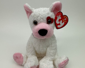 Ty Beanie Baby “Cupid” the Dog with Adorable Heart over Eye! (6.5 inch)