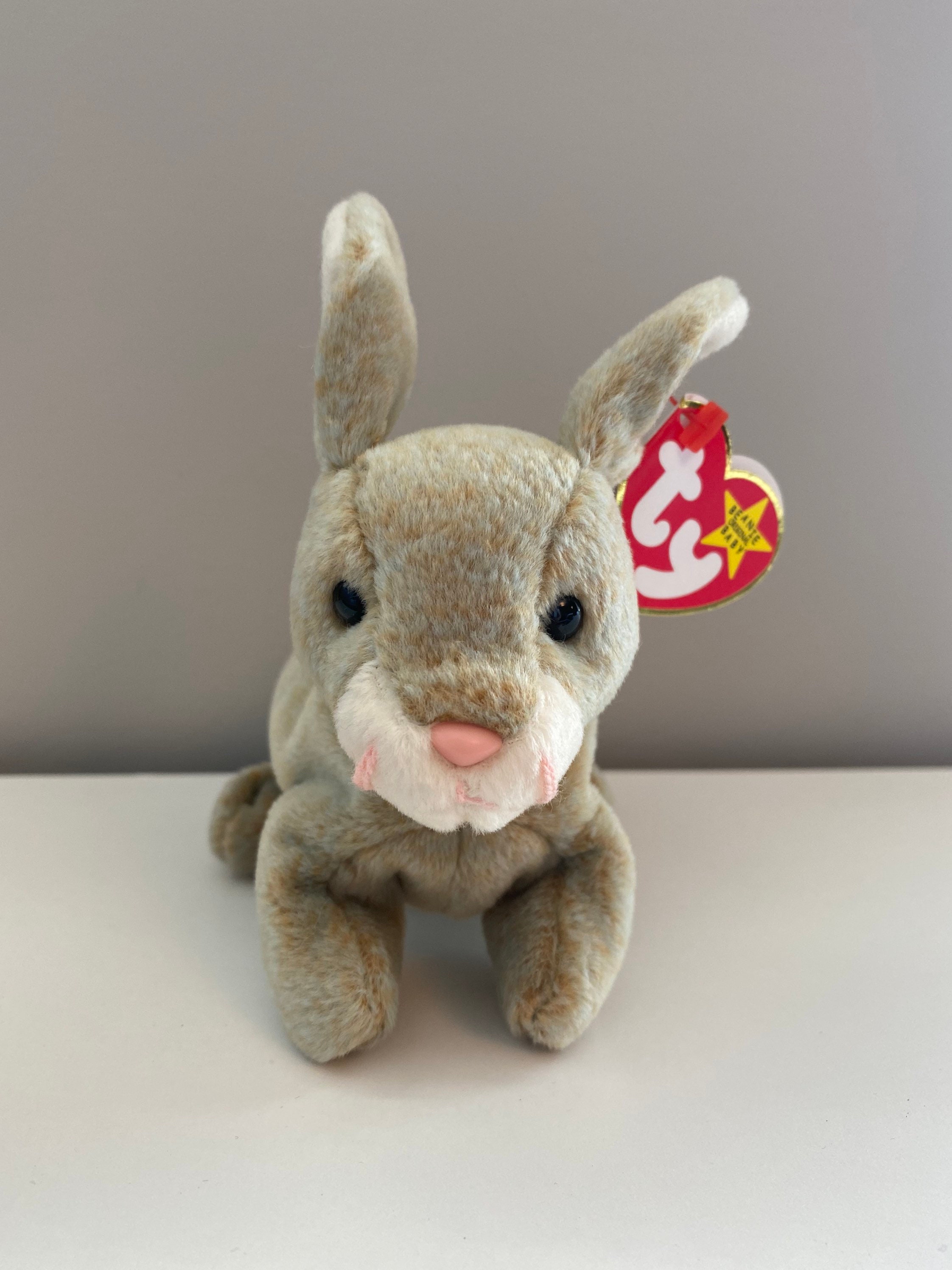 TY Beanie Baby Nibbly the Brown Bunny Rabbit Plush 6 Inch Etsy
