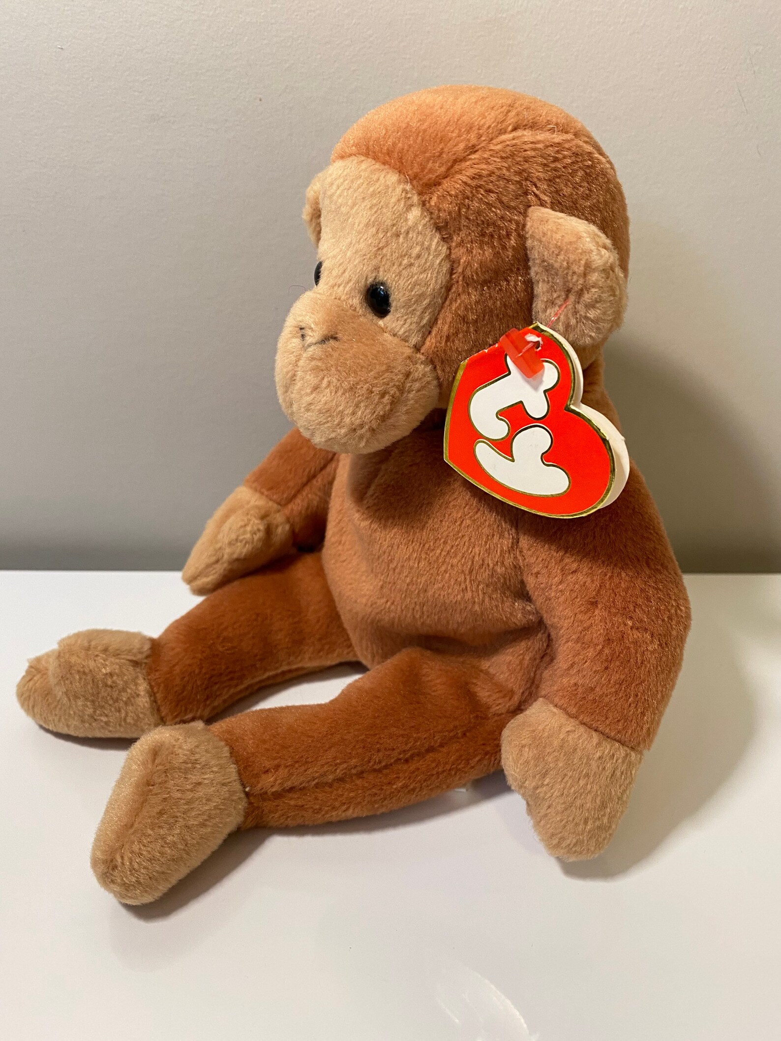 TY Beanie Baby bongo the Monkey 3rd Generation RARE | Etsy