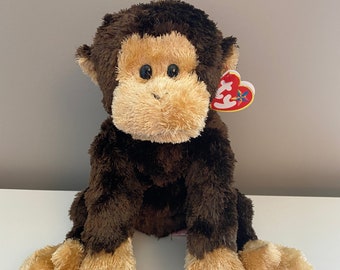 Ty Beanie Buddy “Swinger”, o adorável macaco *Extremamente raro* (30 cm)