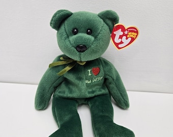 Ty Beanie Baby “New Jersey” the I Love New Jersey Bear - State Exclusive (8.5 inch)