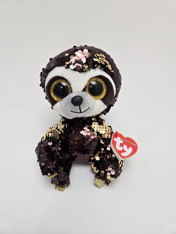 Ty Flippables « Dangler » le paresseux avec paillettes (6 pouces