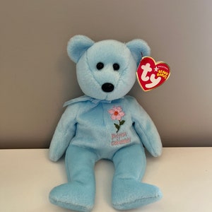 Ty Beanie Baby “British Columbia Pacific Dogwood” der Bär - Canada Exclusive (22 cm)