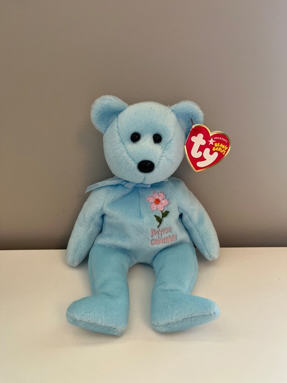TY Beanie Baby british Columbia Pacific Dogwood the Bear Canada