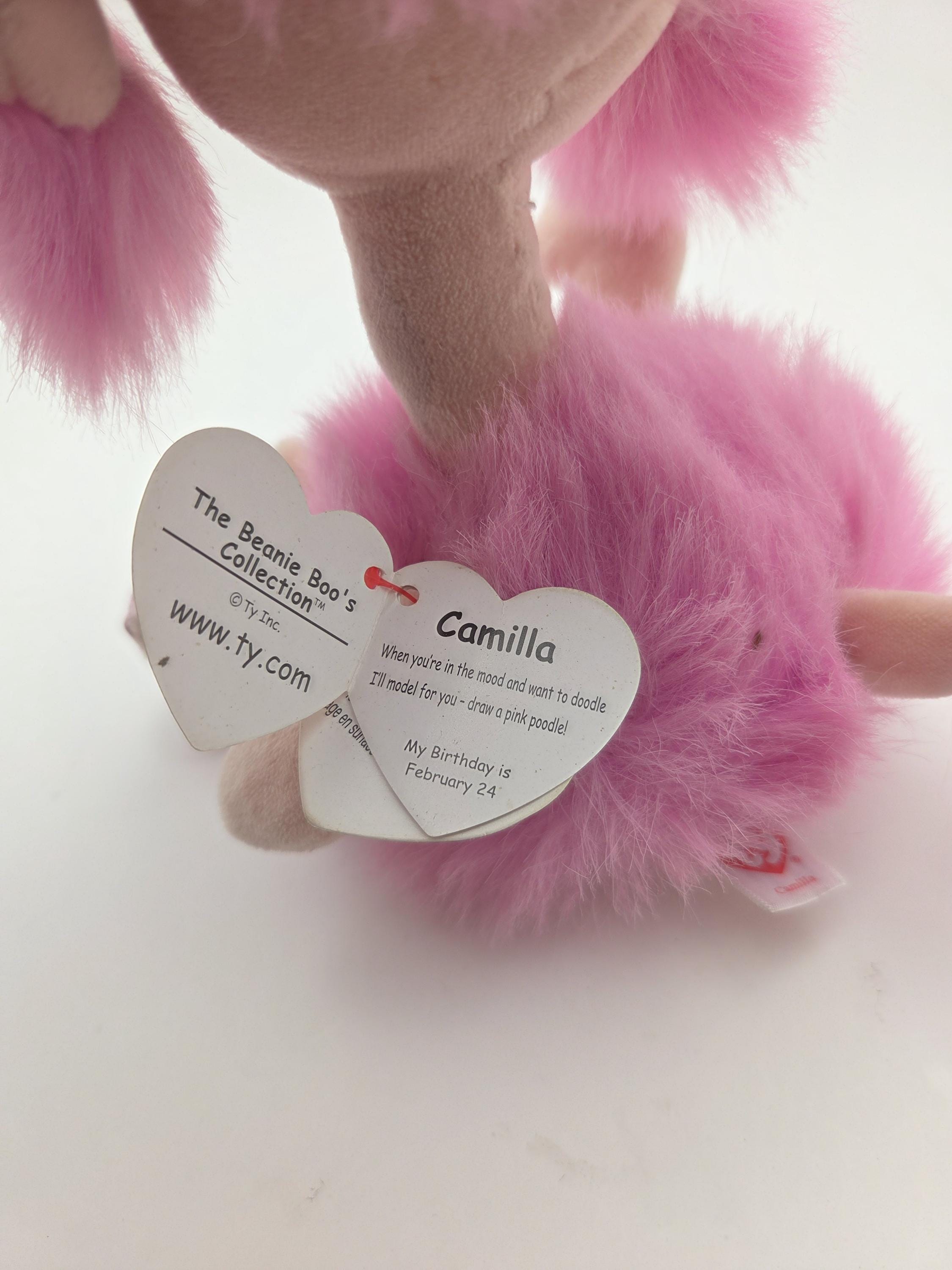 TY Beanie Boos Princess Buddy-Puddel – Großer Plüschhund, Pink, Ca. 21,5 Cm, Kuschelweich, Neuheit 2011