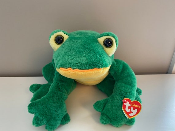 Ty Classics Collection bayou the Croaking Frog Plush 16 - Etsy