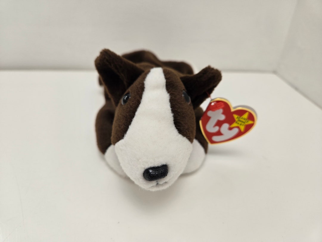 Ty Beanie Baby “bruno” the Bull Terrier Dog Inch)