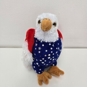 Ty Beanie Baby “Free” the Eagle - Internet Exclusve - Star Chest Version (5.5 inch)