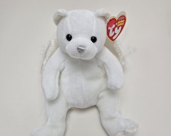 Ty Beanie Baby “Heavenly” the Angel Bear *Rare* (7 inch)