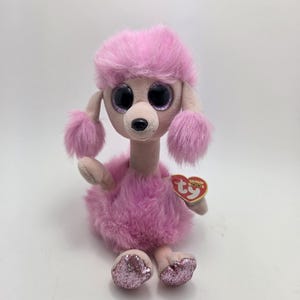 Ty Beanie Boo “Camilla”, o Poodle Rosa de Pelúcia! (15 cm)