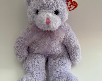 Ty Classics Collection “Lilac” the Purple Bear - Creased Tag (12 inch)