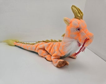 Ty Beanie Baby “loong” the Orange Dragon - Asia-pacific Exclusive