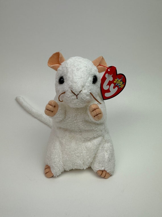Ty Beanie Baby Cheezer the Adorable White Mouse Rare 5 inch Etsy