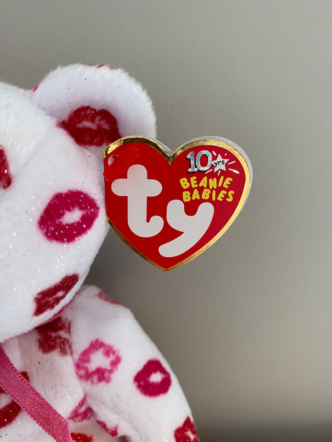TY Beanie Baby Kissy the Love Bear 8.5 inch Etsy