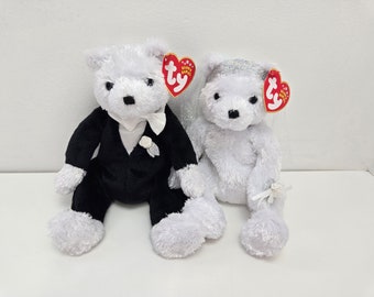 Ty Mütze Baby “Braut und Bräutigam” die Just Married Hochzeit Bären - Make Auswahl (8 inch)