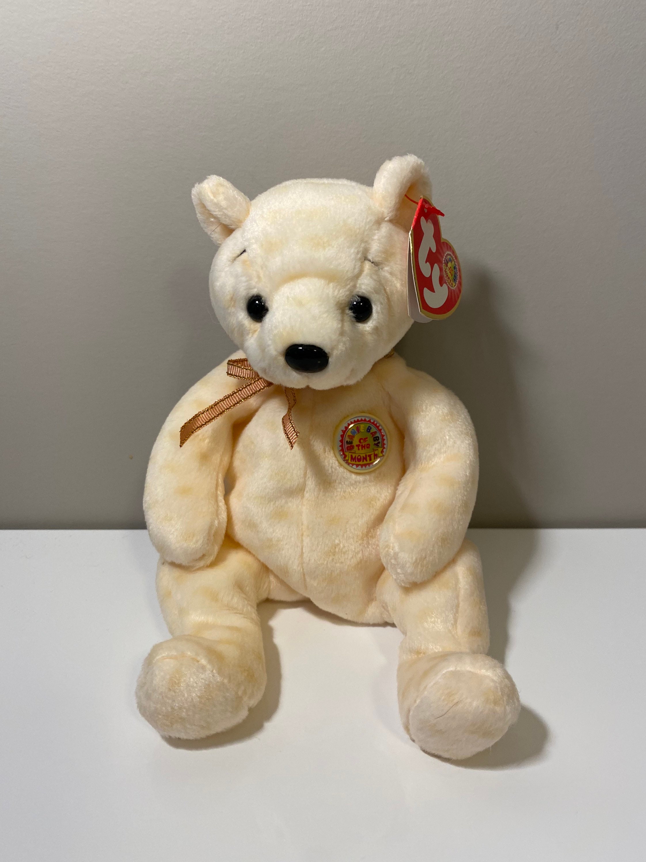 TY Beanie Baby popcorn the Bear Beanie Baby of the Month - Etsy UK