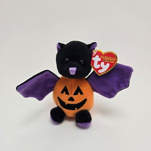 Ty Halloweenie Beanie “Batkin” the Halloween Bat - Teenie Beanie! (4 inch)