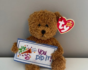 Ty Beanie Baby “You did it” the Bear - Greetings Collection (5.5 inch)