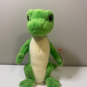 Ty Beanie Baby “Gus”, el geco de ojos verdes. *Raro* (7 pulgadas)