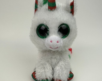 Ty Beanie Boo “Snowfall” the Holiday Unicorn - No Hang Tag (6 inch)