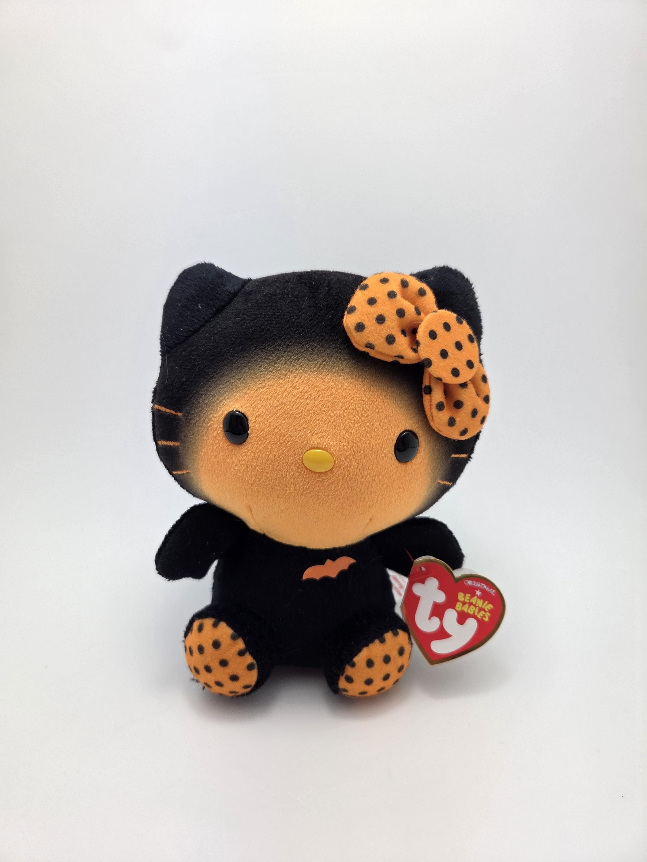 TY Beanie Baby “hello Kitty” the Halloween Cat Dressed as a Bat