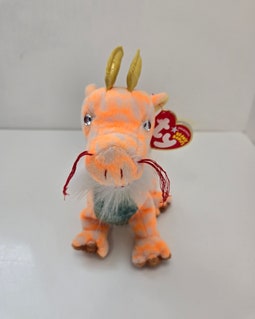 Ty Beanie Baby “loong” the Orange Dragon - Asia-pacific Exclusive