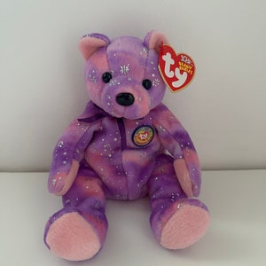 Ty Beanie Baby “Clubby VI” the Purple Bear! (8 inch)