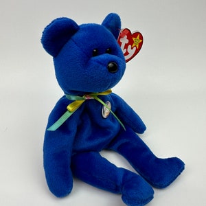 Ty Beanie Baby Clubby the Royal Blue Bear 8.5 Inch image 3