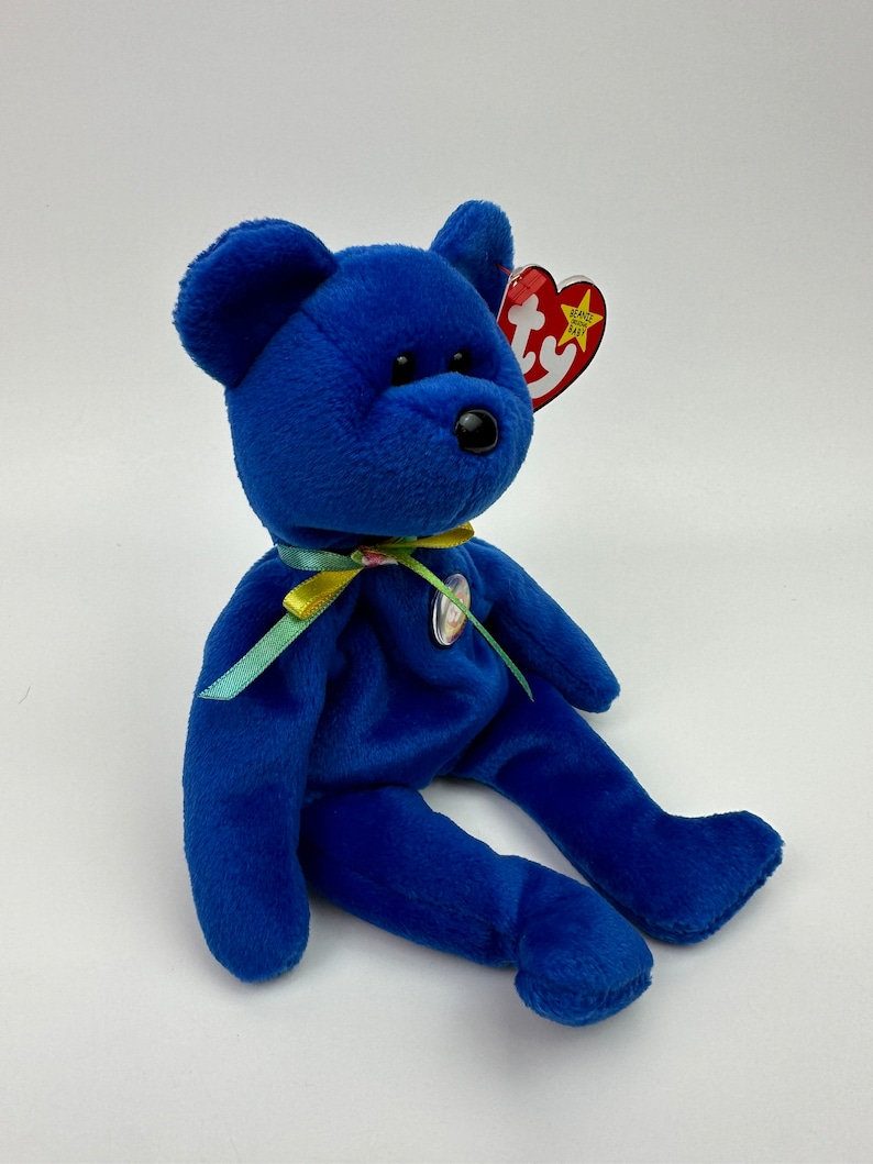 Ty Beanie Baby Clubby the Royal Blue Bear 8.5 Inch image 3