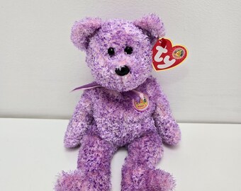 Ty Beanie Baby “Dabbles” the Adorable Purple Bear - Beanie Baby of the Month (8.5 inch)