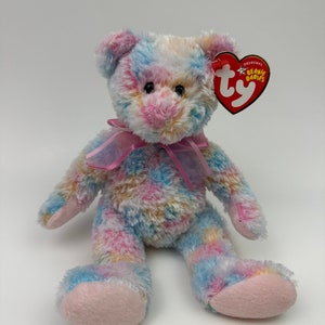 Ty Beanie Baby “Twirls” the Super Cute Multicoloured Bear! (8.5 inch)