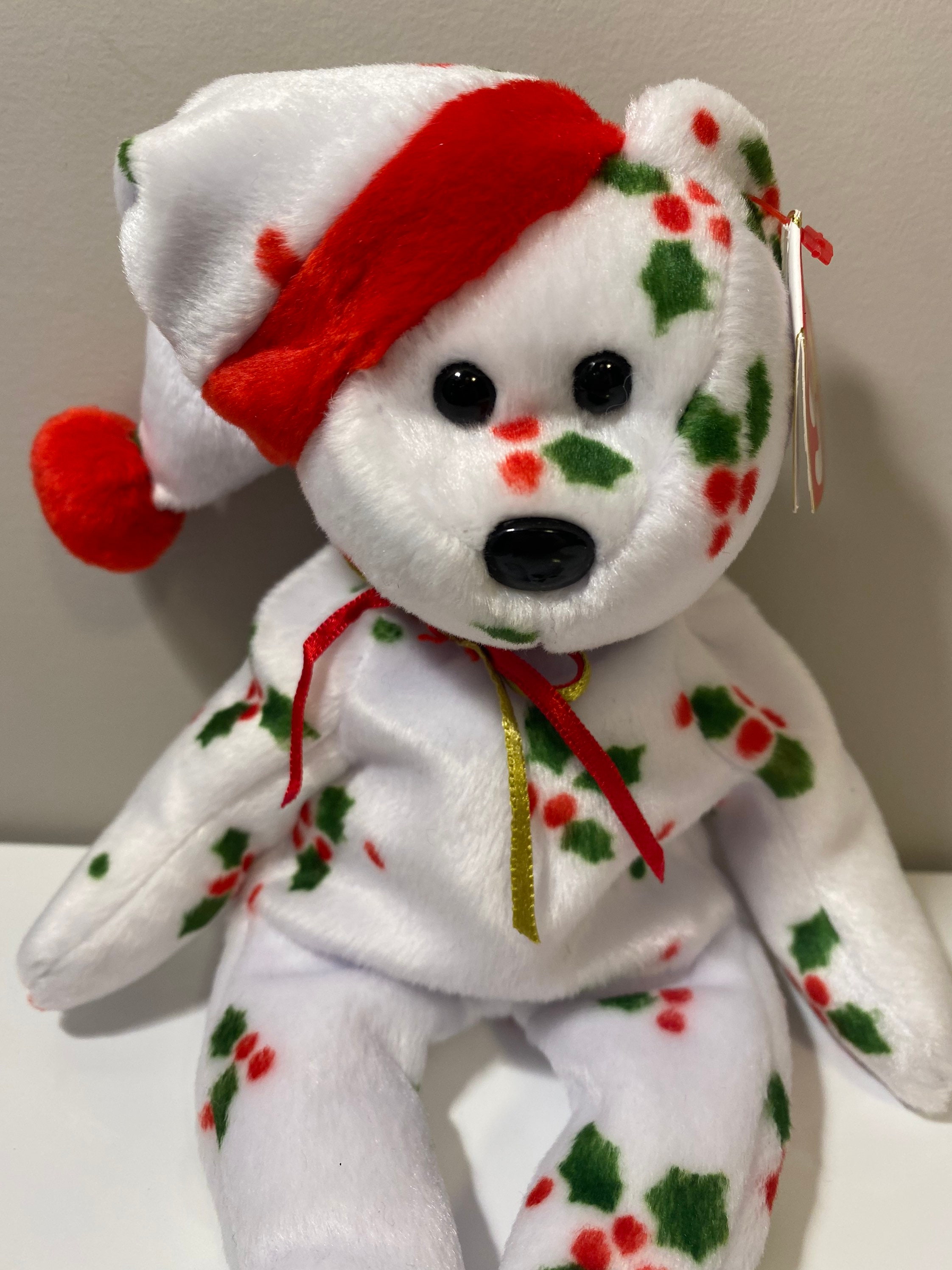Ty Beanie Baby 1998 Holiday Teddy the Christmas Bear 8.5 Inch