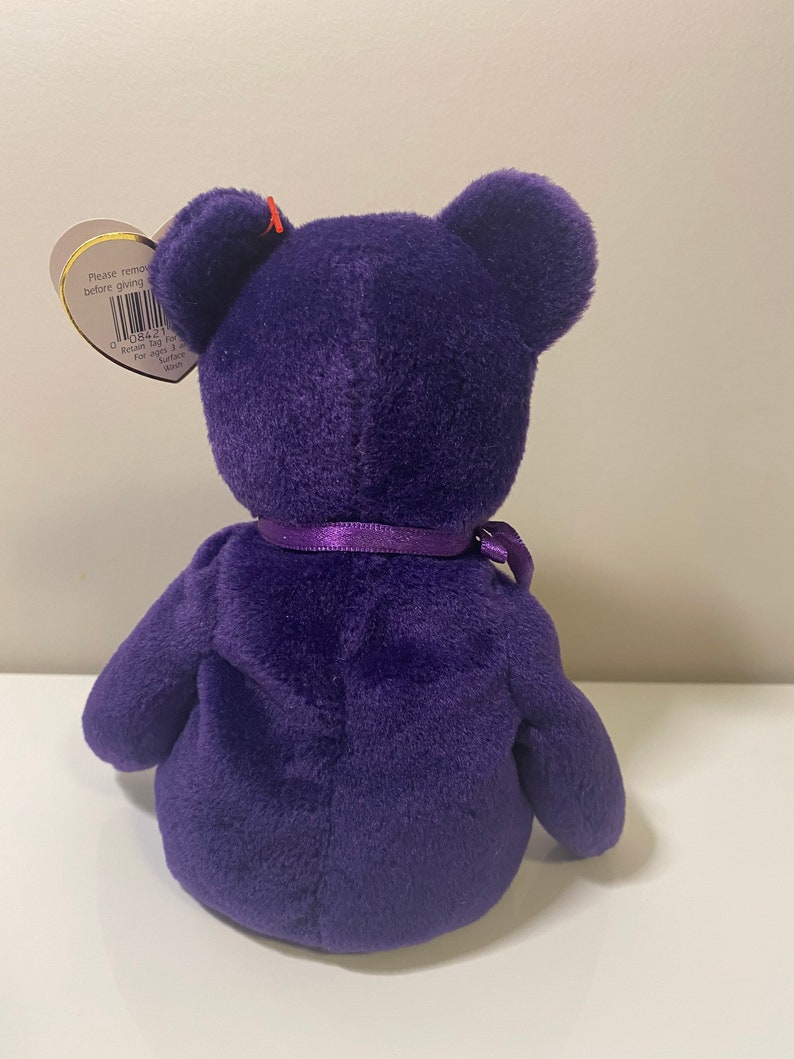 TY Beanie Baby princess the Dark Purple Princess Diana Bear - Etsy