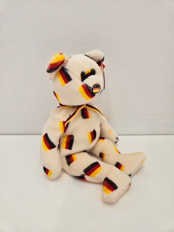 Ty Beanie Baby deutschland the German Bear With German Flags Flag Nose Version 8.5 Inch Etsy UK