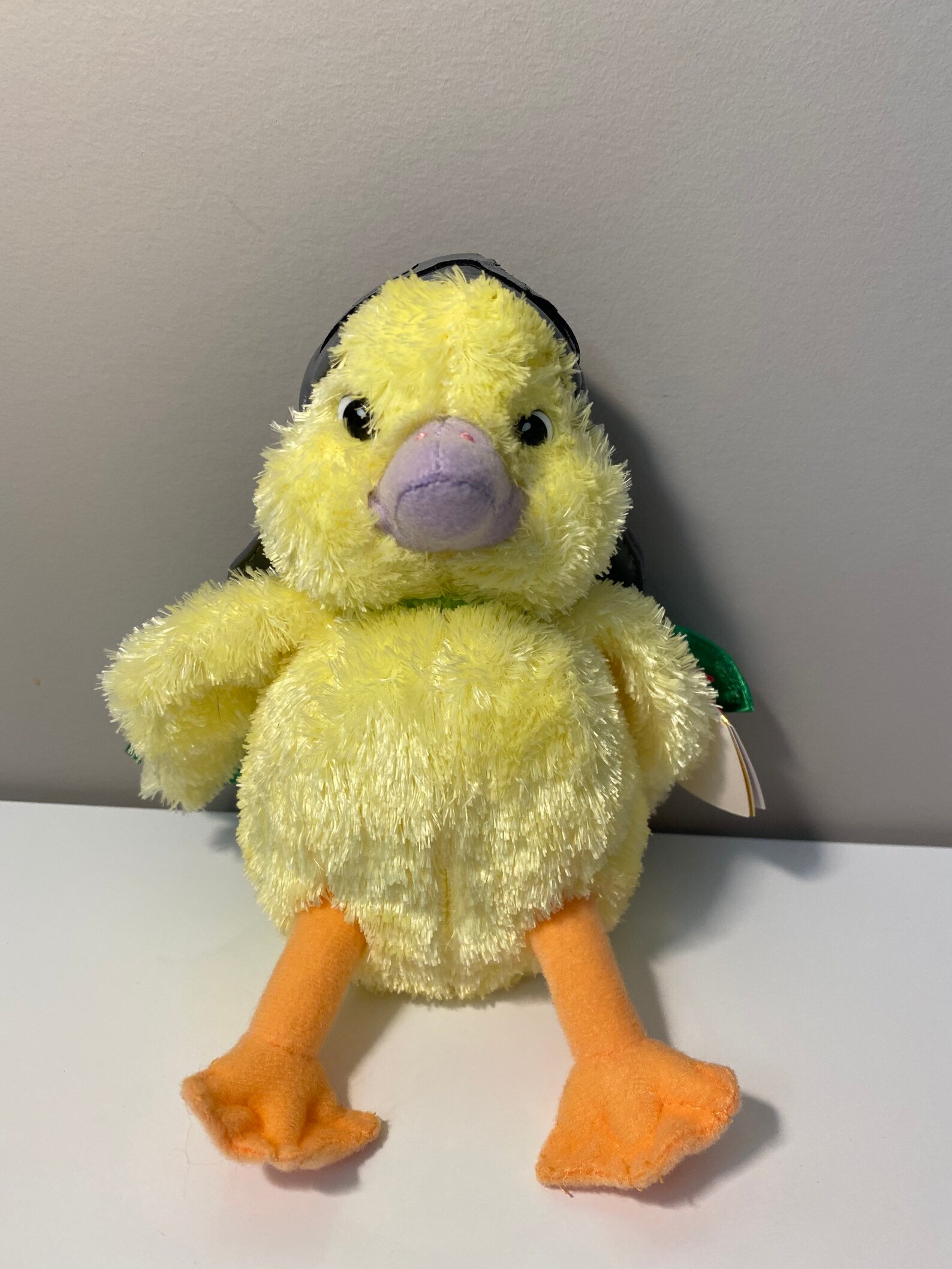TY Beanie Baby ming Ming the Duck Plush Wearing a Green Cape Etsy
