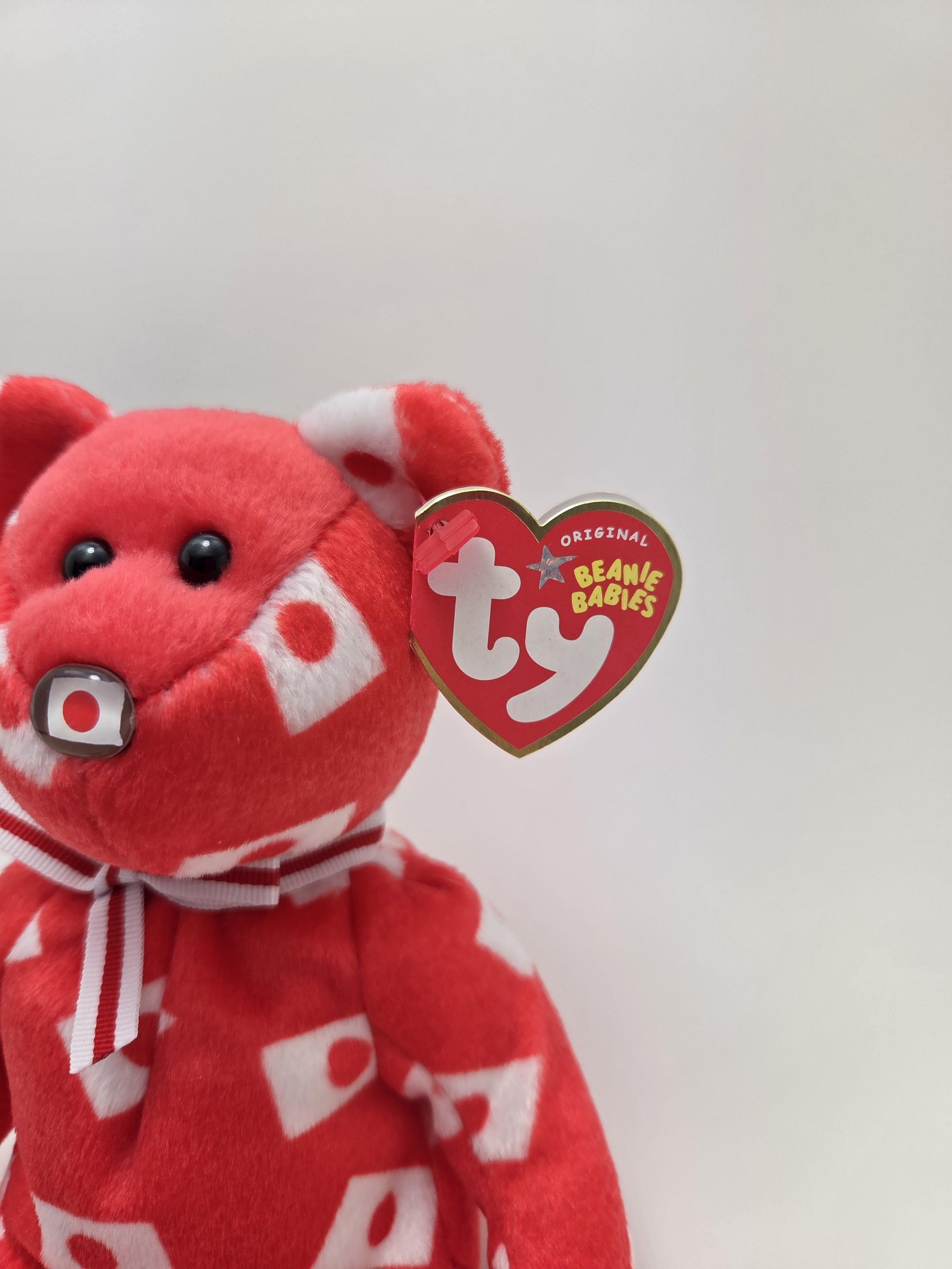 Ty Beanie Baby “hikari” the Asia Pacific Bear - Flag Nose - Japan