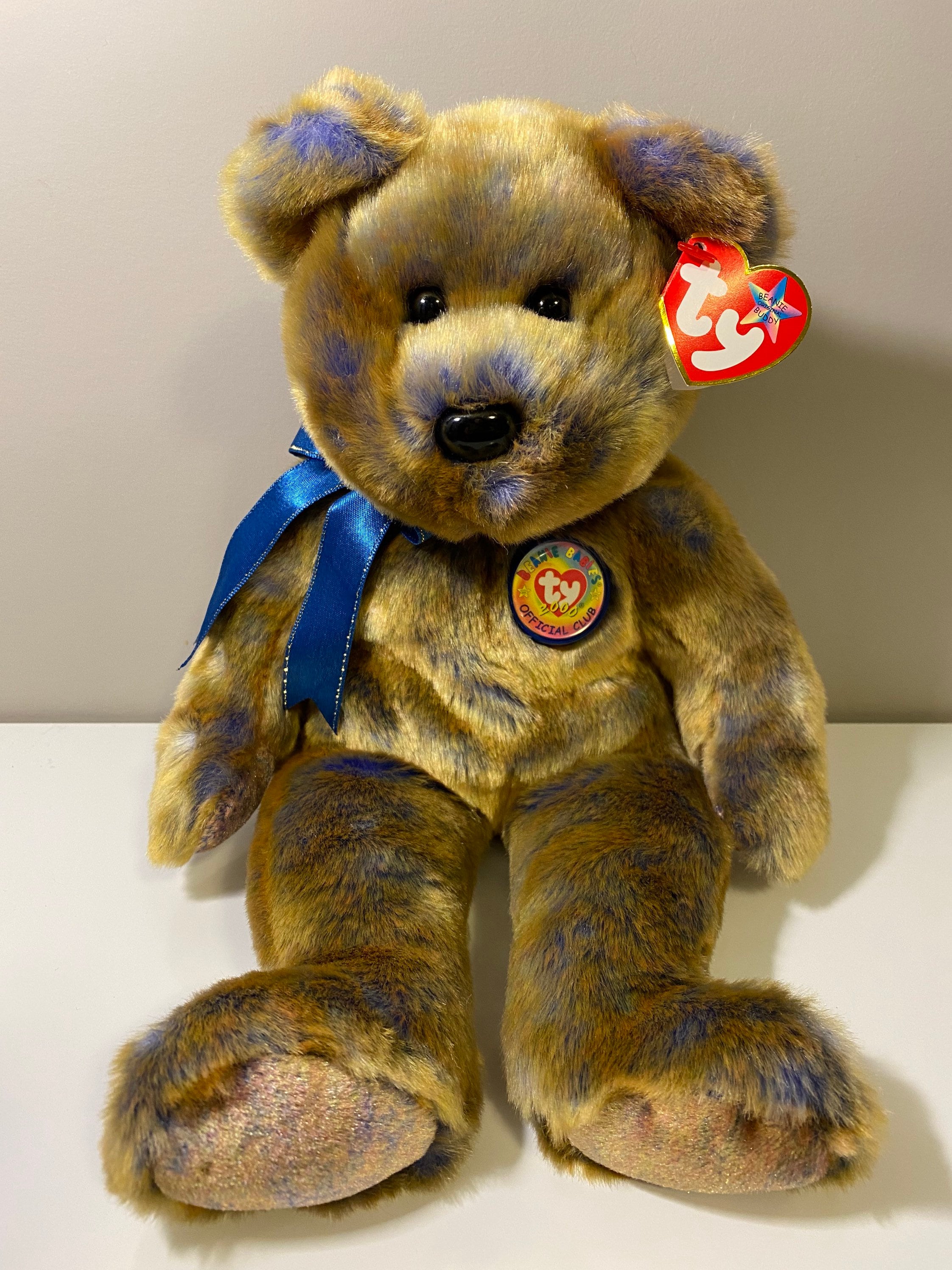 99' Ty Beanie Buddies Plush×3 ビーニーバディーズ Ty Beanie Buddy Bunny Flippity Rabbit 3rd Generation Sky