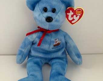 Ty Beanie Baby “Nina” the Columbus Day Bear - Internet Exclusive (8.5 inch)