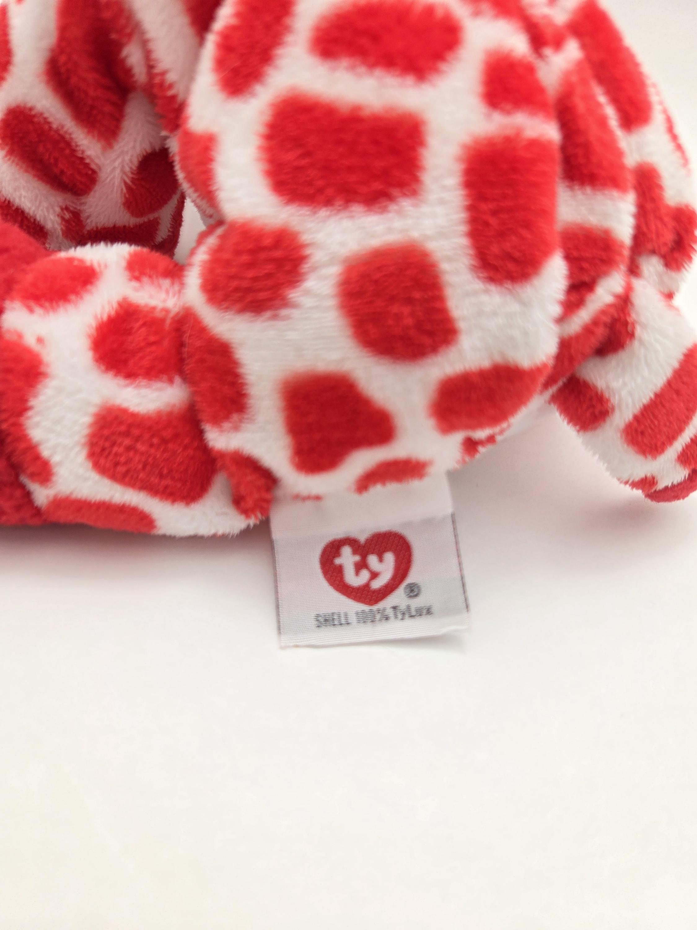 Ty Pluffies “kisser” the Giraffe With Red Hearts - No Hang Tag (10 Inch ...
