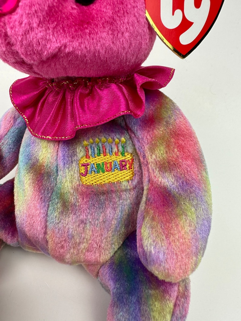 Ty Beanie Baby January the Birthday Bear - Garnet Bear (7 Inch) - Etsy