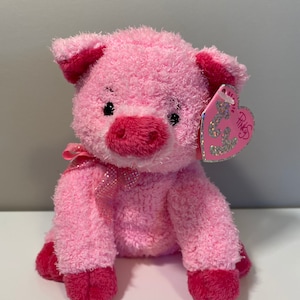 Ty Beanie Baby “Silky” the Pink Pig - Pinkys Collection (6 inch)