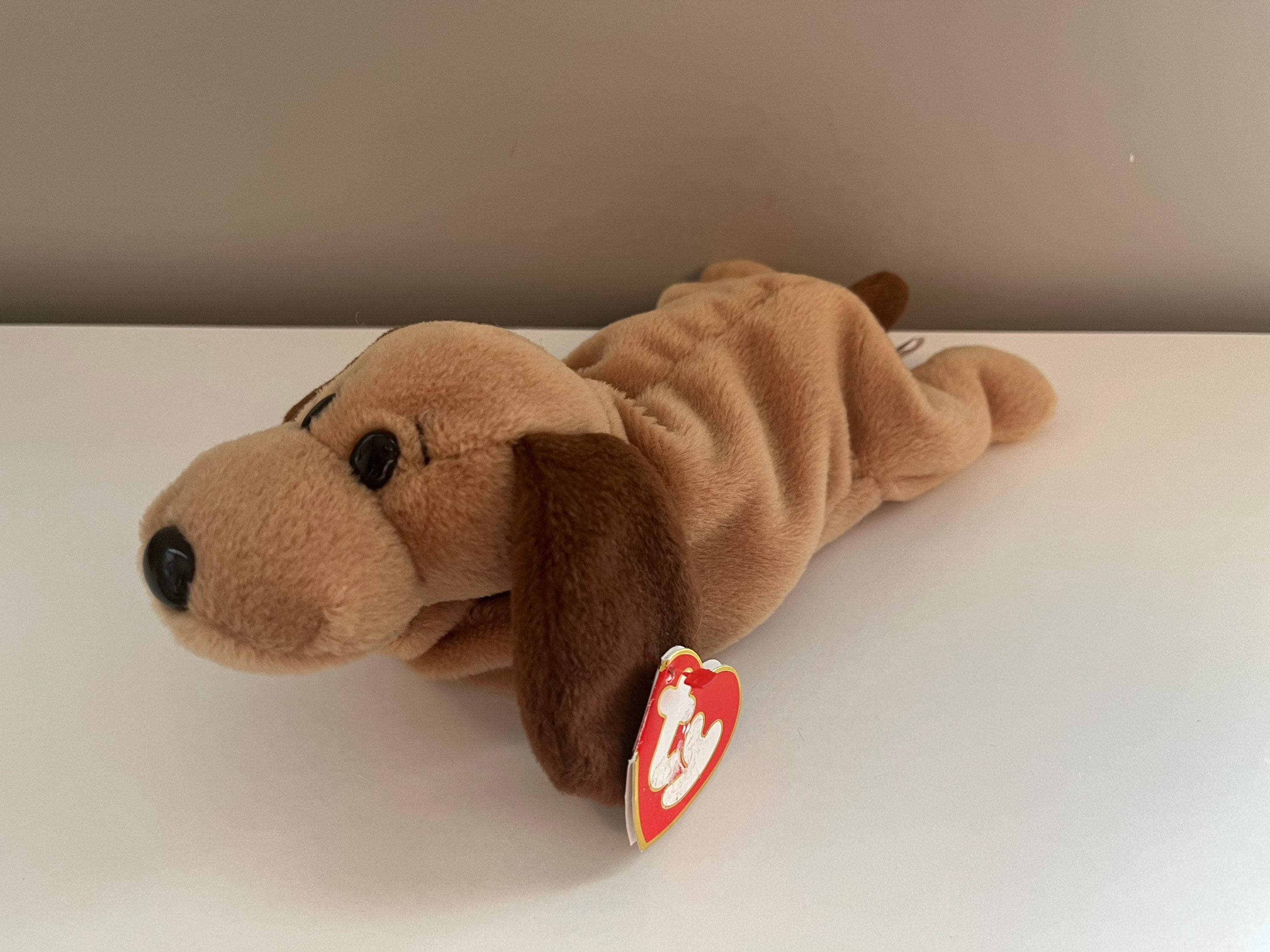 Ty Beanie Baby bones the Dog 3rd Generation Price Sticker Residue