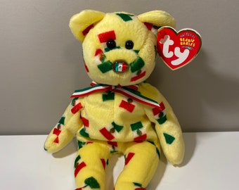 Pinata Retired 2004 Ty Beanie Babie Mexico Mexican Flag 8in Hispanic Bear 40051 for sale online 