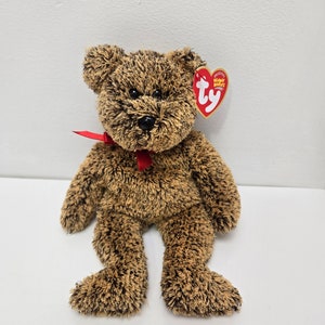 Ty Beanie Baby  “Lex” the Fuzzy Bear - Learning Express Exclusive! (8.5 inch)