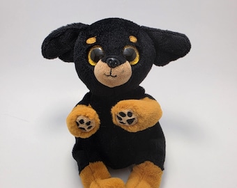 Ty Beanie Bellies "Randi” the Rottweiler Dog! (8 inch) No Hang Tag